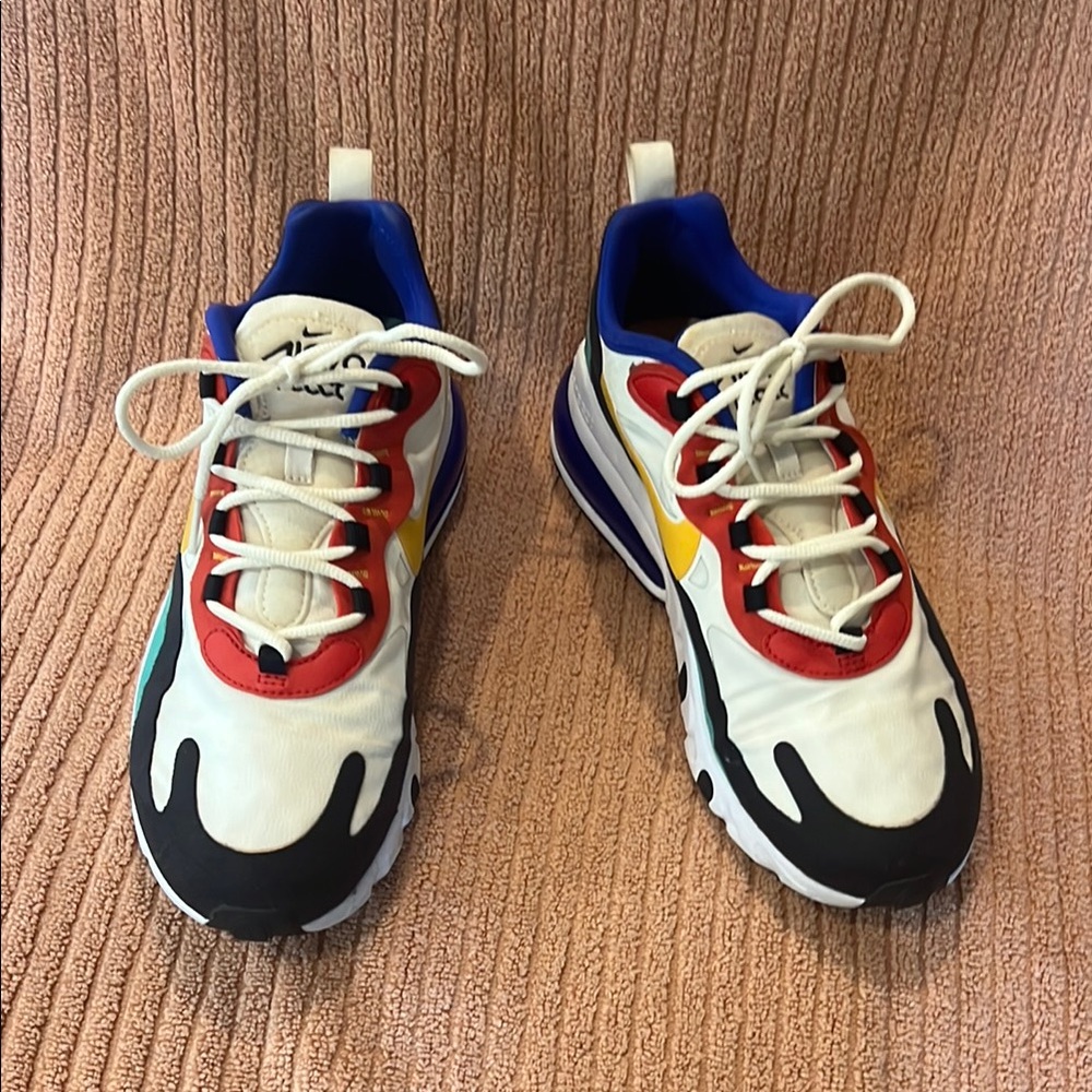 Nike Multicolor Sneakers - White, Red, Blue, Yellow, Green, Black